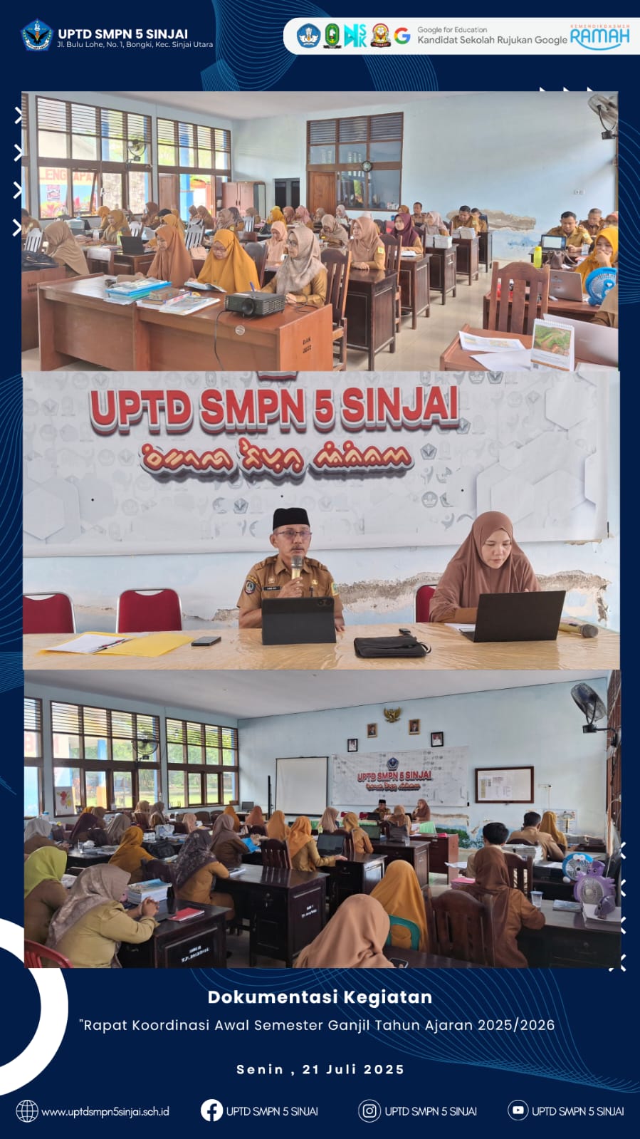 UPTD SMPN 5 Sinjai Selenggarakan Rapat Koordinasi Awal Semester, Fokus Implementasi Kurikulum Deep Learning dan Pembelajaran Coding UPTD SMPN 5 Sinjai Selenggarakan Rapat Koordinasi Awal Semester, Fokus Implementasi Kurikulum Deep Learning dan Pembelajaran Coding